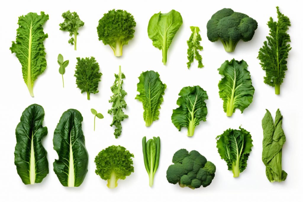 green leafy vegetables